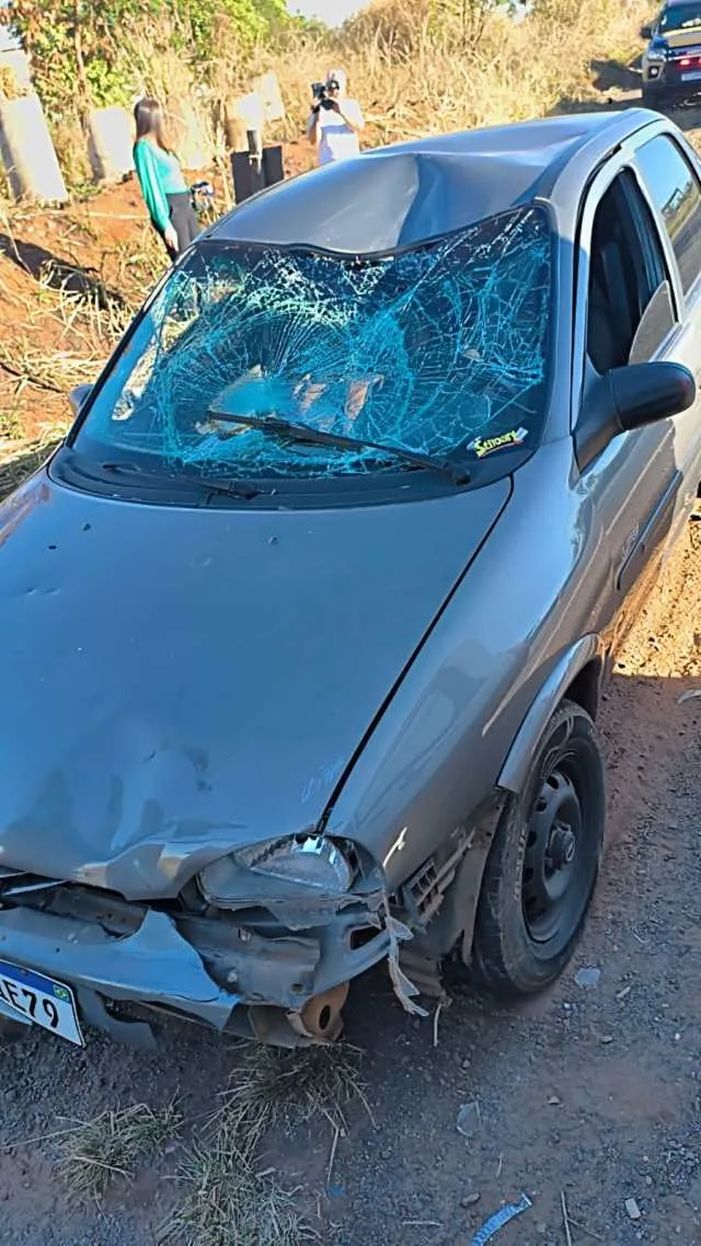 Idoso morre após acidente entre bicicleta e carro na MGC-497, em Uberlândia