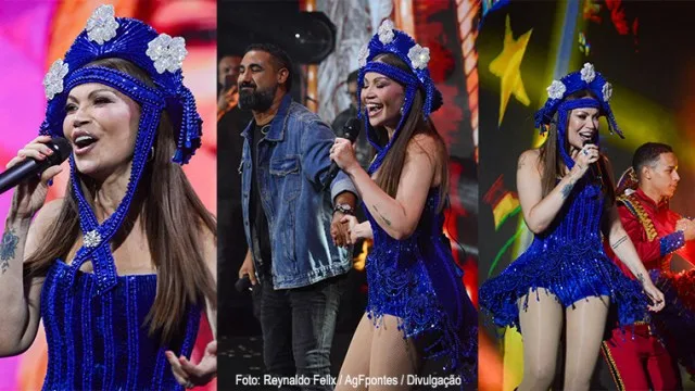 Solange Almeida e João Gomes chamaram atenção na abertura do São João de Campina Grande