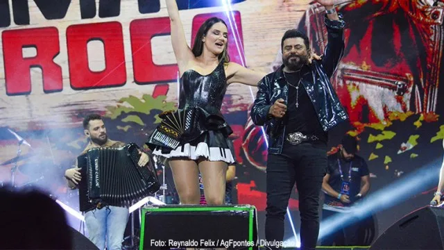 Solange Almeida e João Gomes chamaram atenção na abertura do São João de Campina Grande