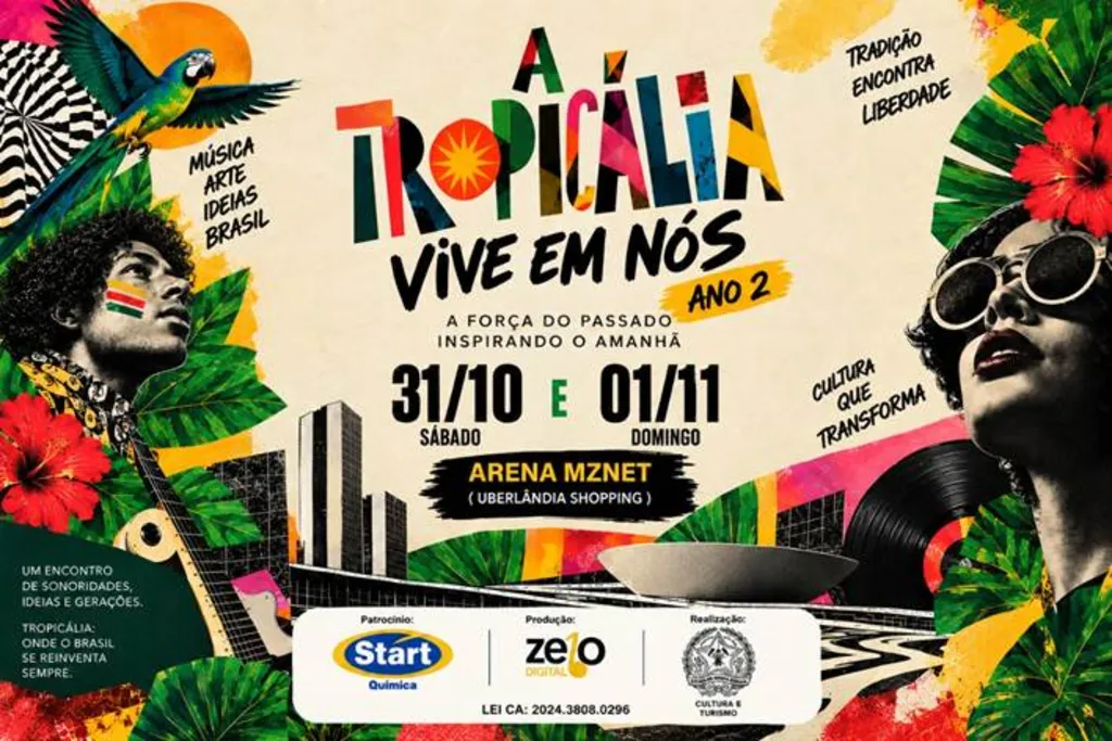 A contagem regressiva para a segunda edição de “A Tropicália Vive em Nós” já começou em Uberlândia