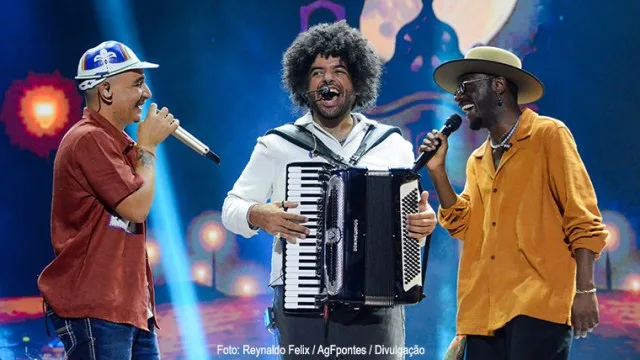 Solange Almeida e João Gomes chamaram atenção na abertura do São João de Campina Grande
